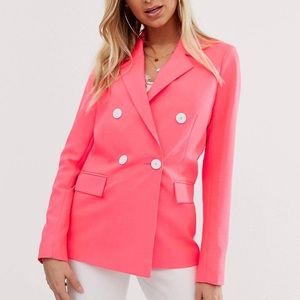 Oversized Blazer in Coral